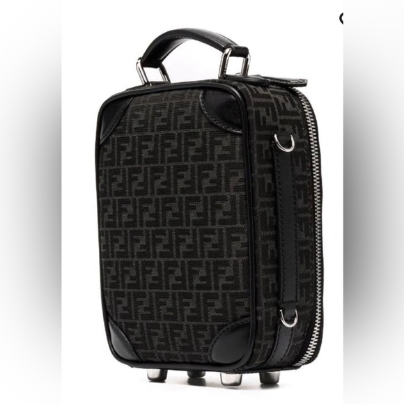 Fendi Black Monogram Mini Travel Bag NWT - Picture 4 of 8